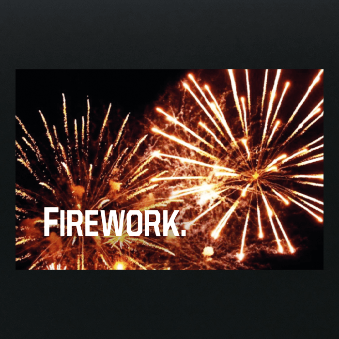 Firework - Vinyl Sticker
